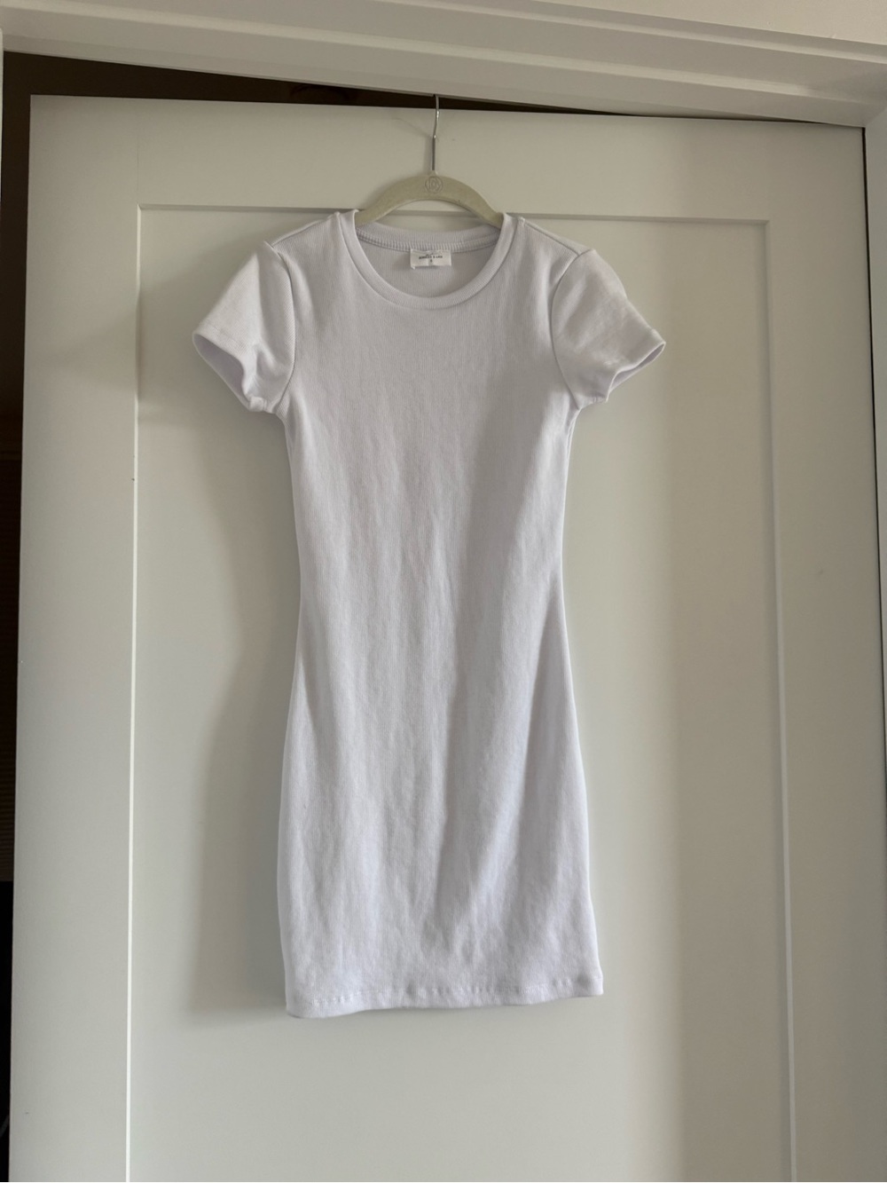 Women’s Bobbles & Lace White T-Shirt Knit Dress